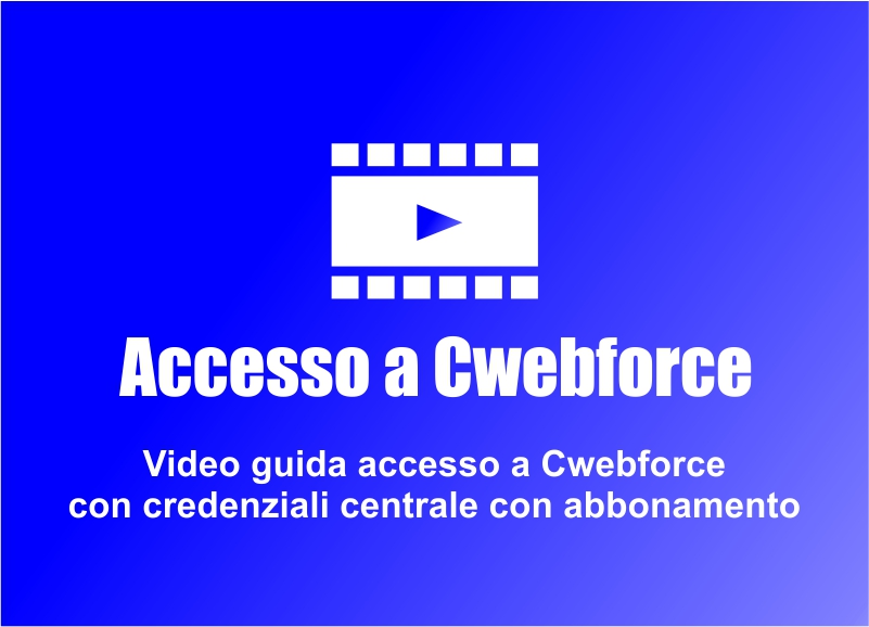 Accesso a Cwebforce con abbonamento